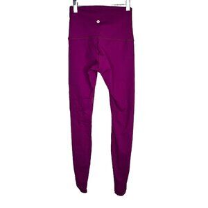 Lululemon Full Length Leggings Hidden Pocket Full Length Fuchsia Color Size 4 E1